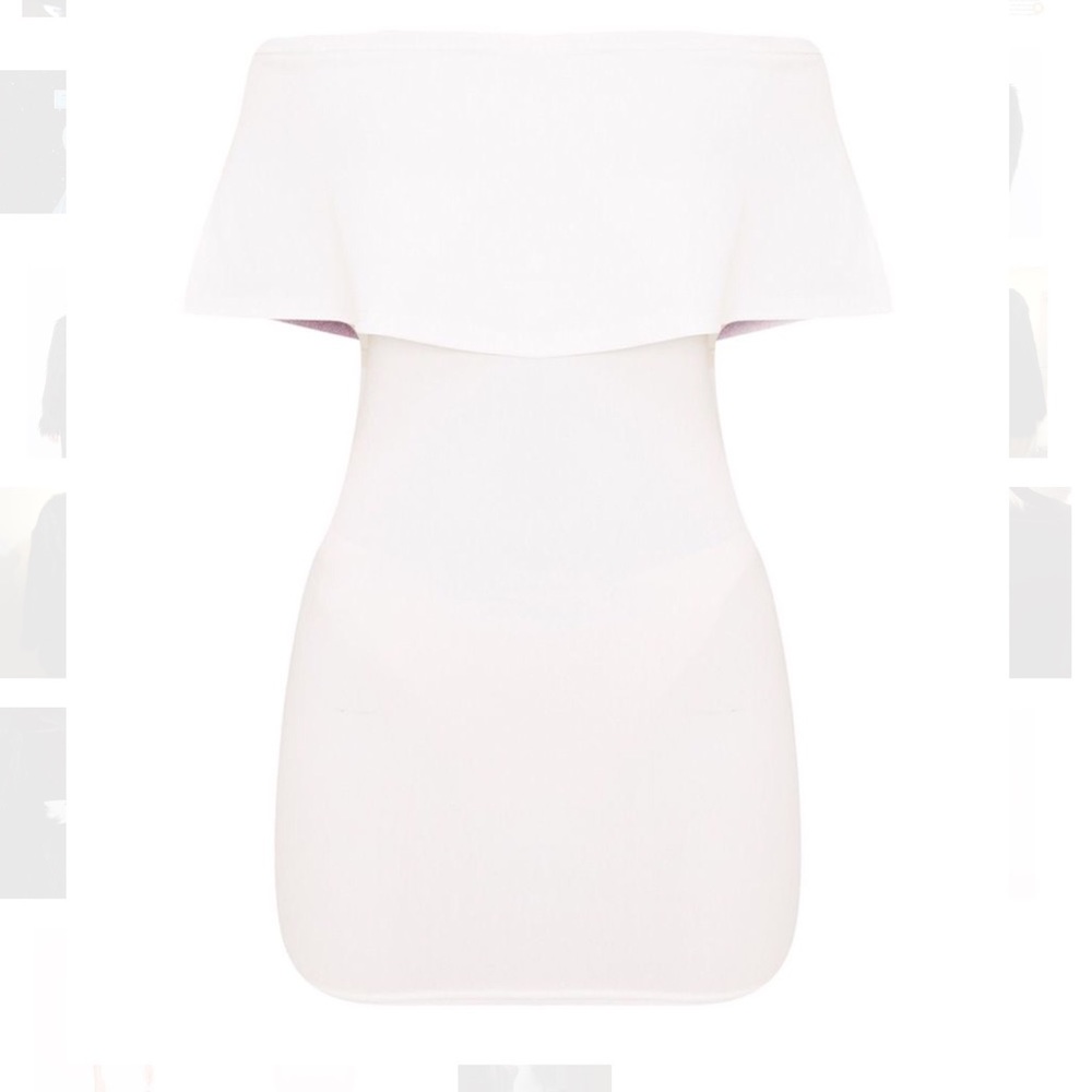 White Bardot Bodycon Dress